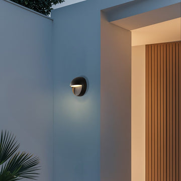 Orbe 6.25" Outdoor Metal/Glass Integrated LED Wall Sconce